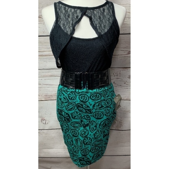 NWT Element Tribal Print Bodycon Skirt - Picture 2 of 6